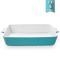 Baking Dishes, Krokori Rectangular Bakeware Set Ceramic Baking Pan Lasagna Pans for Cooking, Kitchen, Cake Dinner, Banquet and Daily Use, 13 x 9 Inches