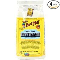 Bob's Red Mill Gluten Free Whole Grain Brown Rice Flour, 24 Ounce (Pack of 4)