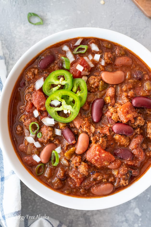 Crock Pot Gluten Free Chili - Allergy Free Alaska