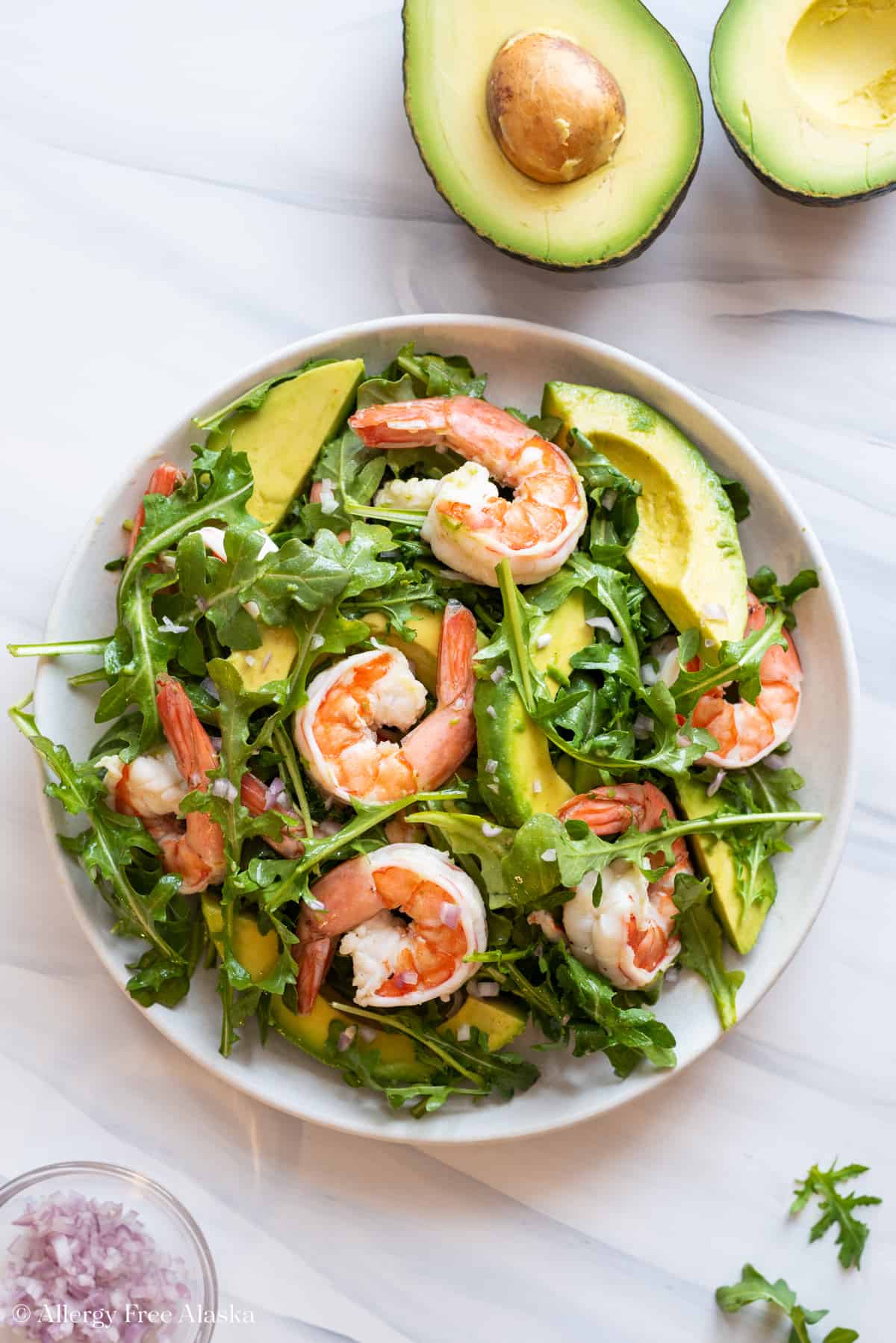 Prawn and Avocado Salad Allergy Free Alaska