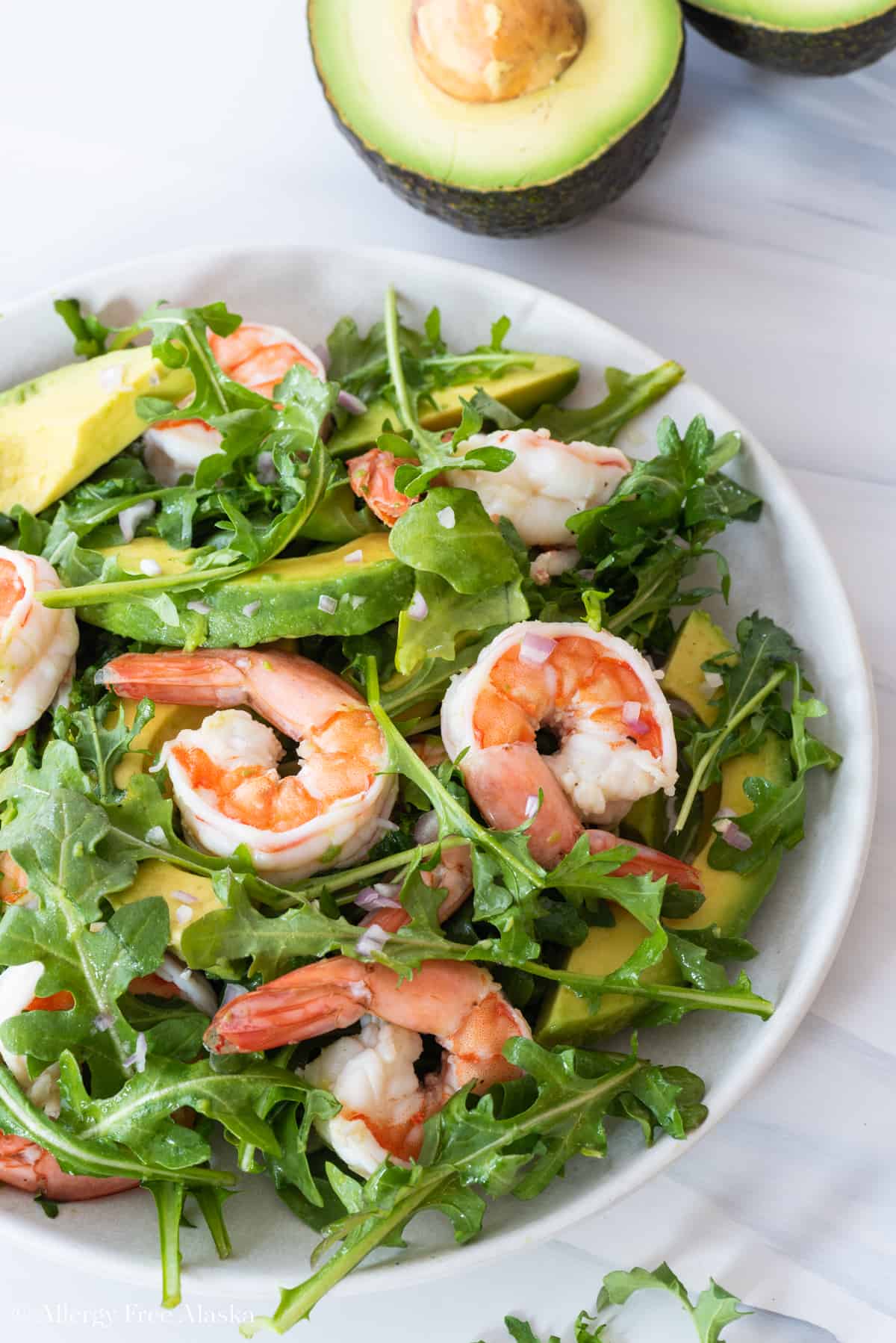 Prawn and Avocado Salad Allergy Free Alaska